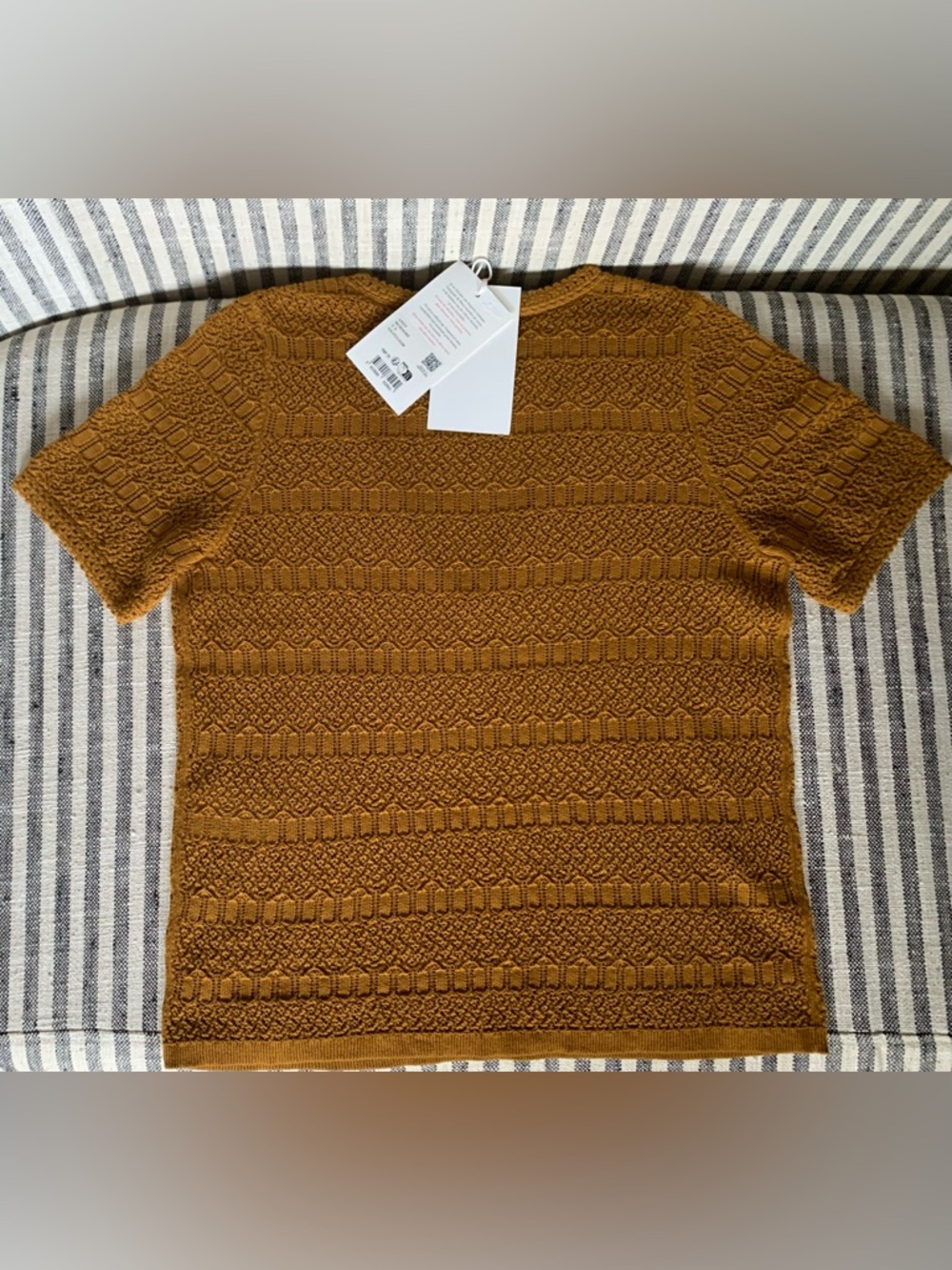 NWT Authentic Sezane Andy Jumper Bronze 100% Organic Cotton S Small $120 - Picture 3 of 4